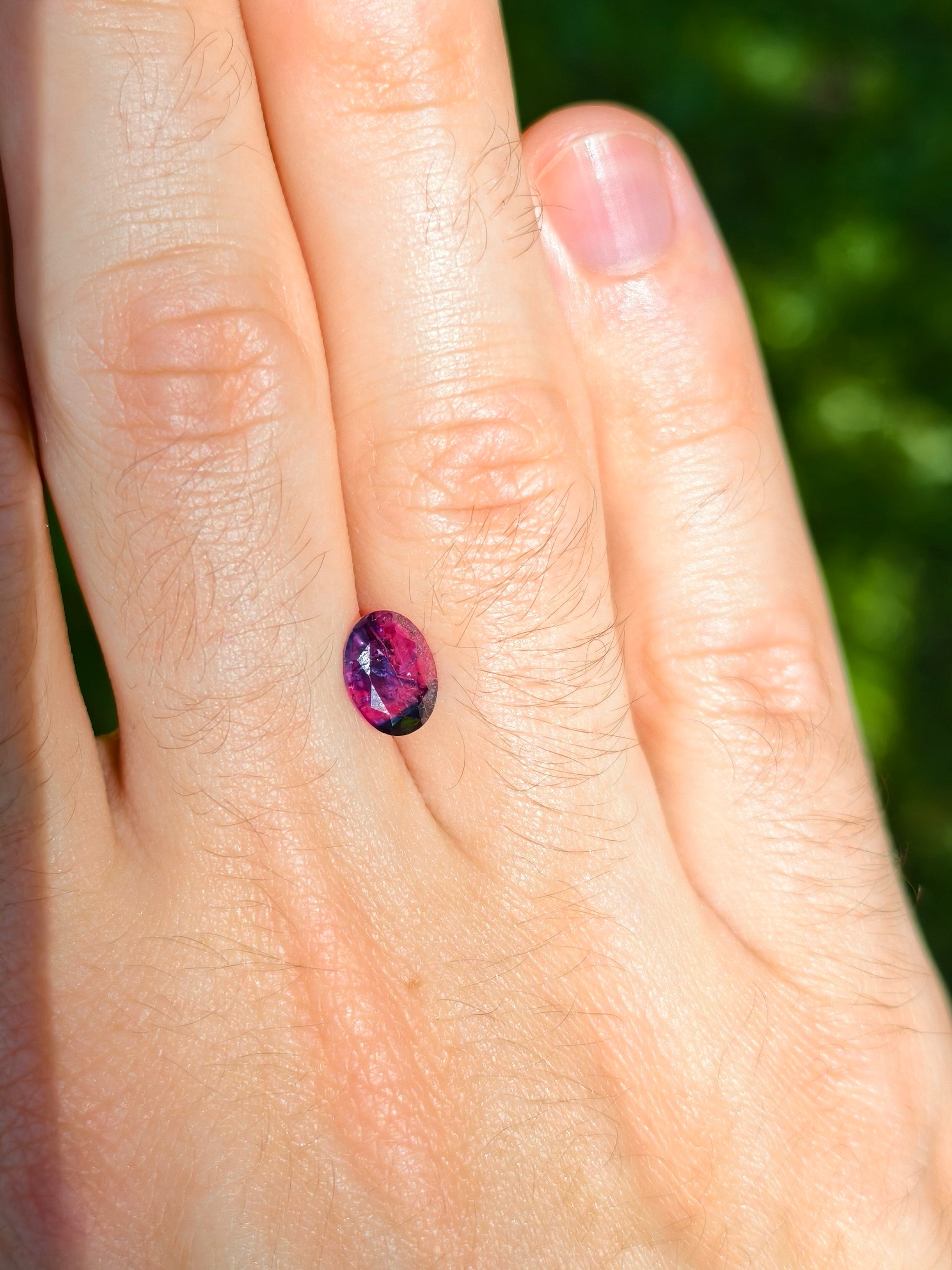 1.46ct Red and Blue Winza Ruby/Sapphire from Tanzania