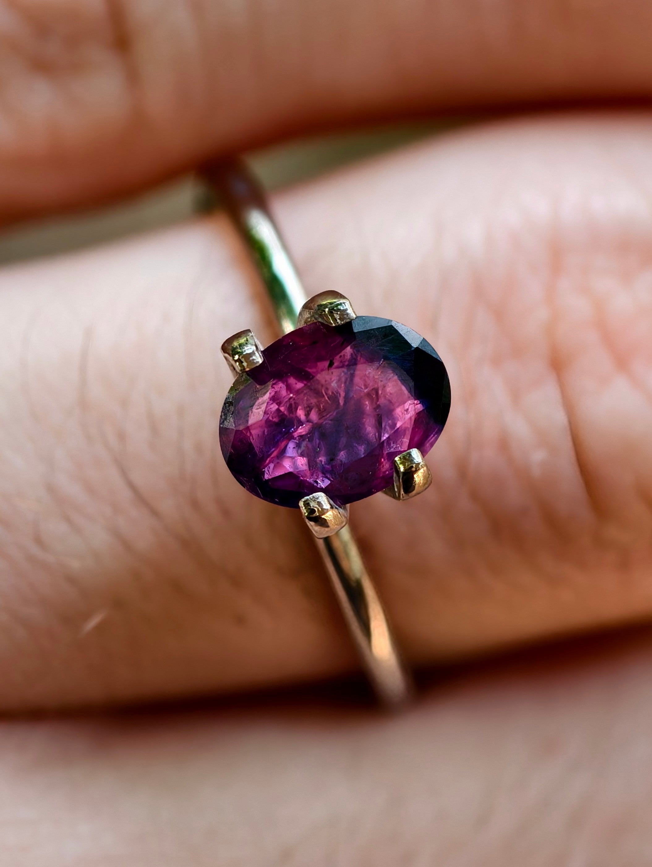 1.46ct Red and Blue Winza Ruby/Sapphire from Tanzania