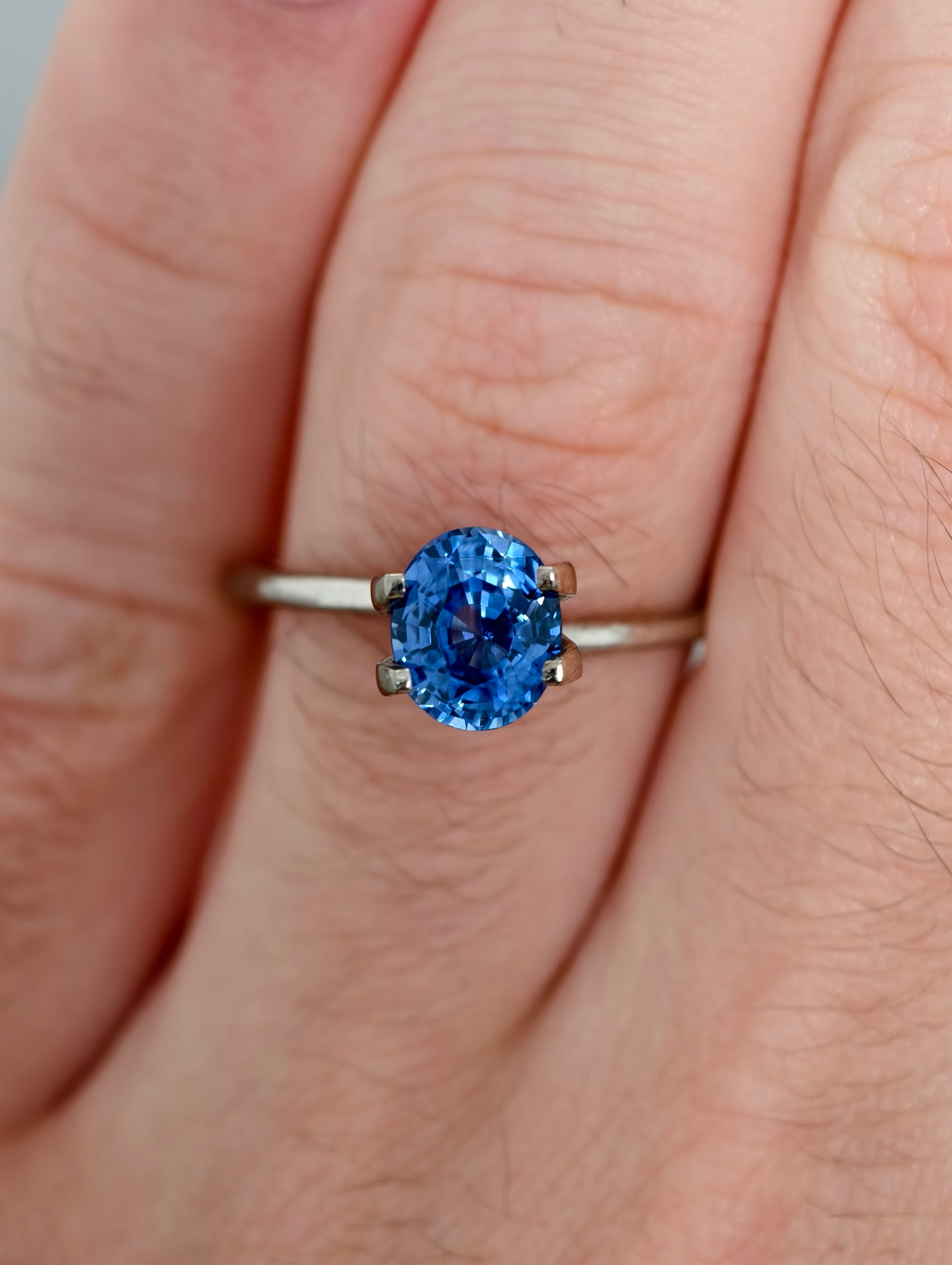 2.11ct Vivid Blue Sapphire from Sri Lanka (Ceylon)